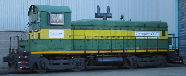 Smurfit-Stone's locomotive, Bathurst, photo by Luc Doiron