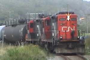 NB Southern Railway local train in Saint John, 2007/08/30