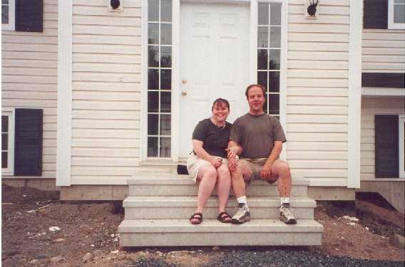 on the front steps